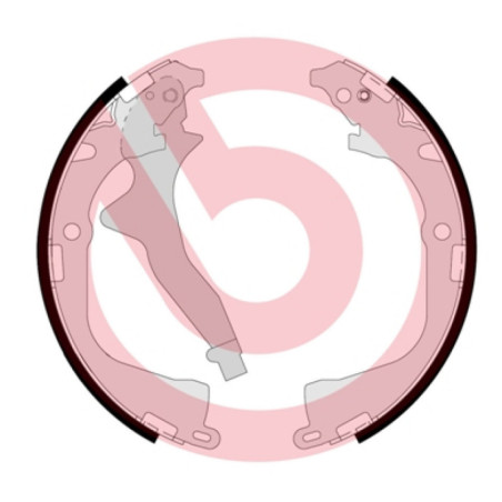 BREMBO S 85 542 Kit ganasce freno posteriore per VW Amarok