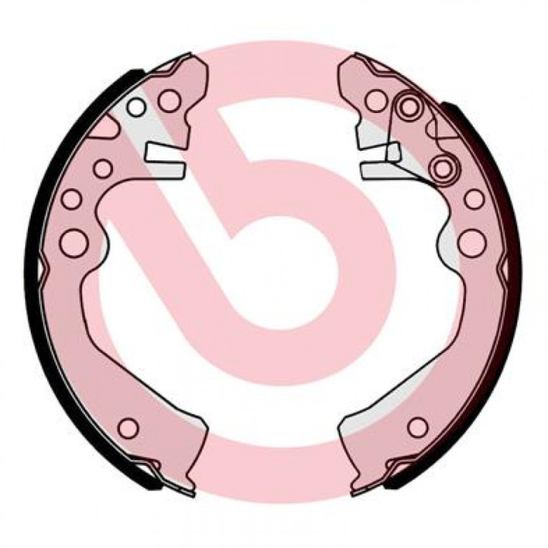 BREMBO S 56 549 Sada brzdových čeľustí zadné pre Nissan Cube