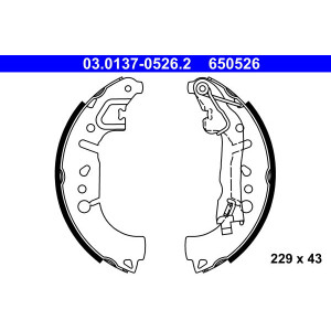 ATE 03.0137-0526.2 Kit ganasce freno posteriore per Fiat Tipo 500L