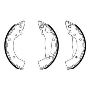 BOSCH 0 986 487 954 Zestaw szczęk hamulcowych dla