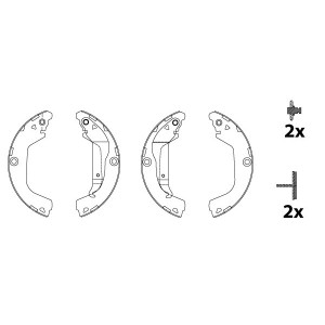 TRW GS8828 Brake Shoe Set Rear for