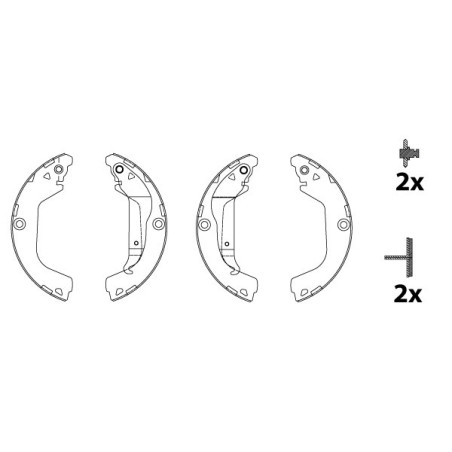 TRW GS8828 Bremsbackensatz für