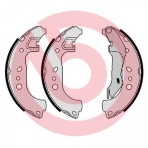 BREMBO S 85 543 Juego de zapatas de frenos trasero para Rapid Roomster Toledo