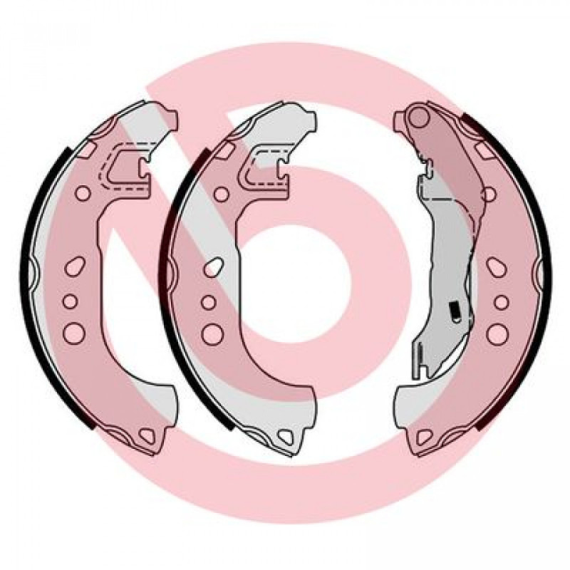 BREMBO S 85 543 Zestaw szczęk hamulcowych tył dla Rapid Roomster Toledo