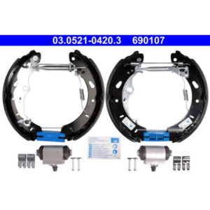 ATE 03.0521-0420.3 Juego de zapatas de frenos trasero para Ford Focus B-Max