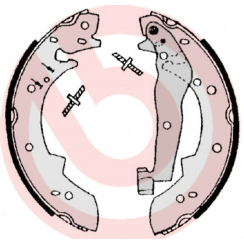 BREMBO S 06 504 Jeu de mâchoires de frein arrière pour BMW 3