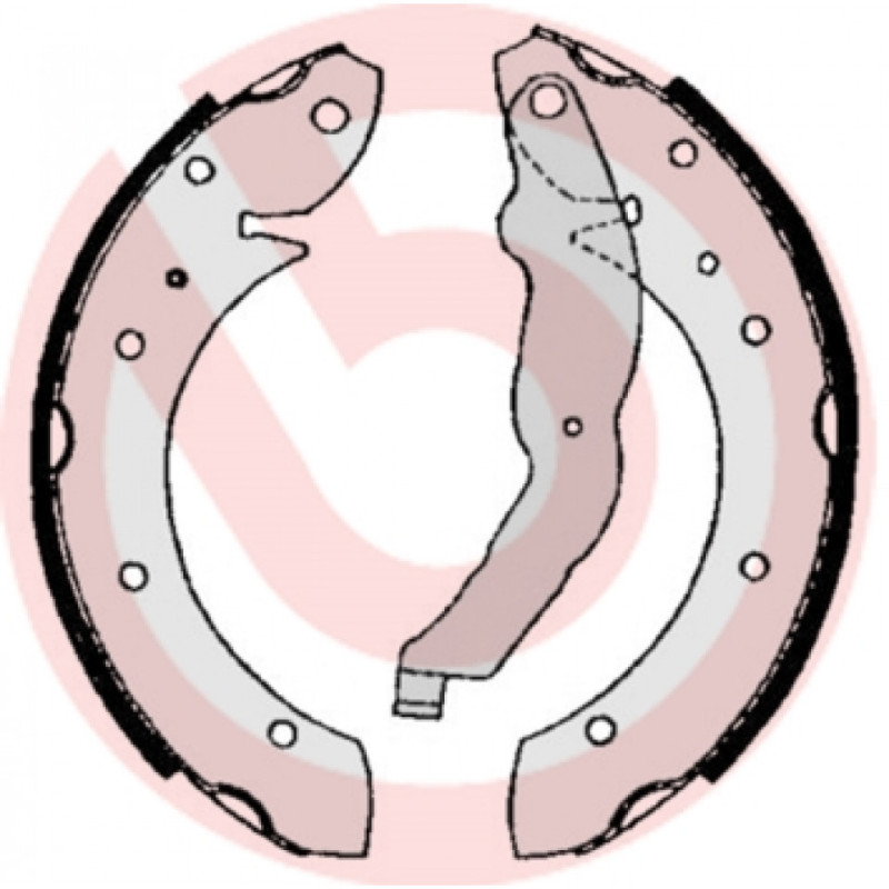 BREMBO S 06 506 Juego de zapatas de frenos trasero para BMW 3