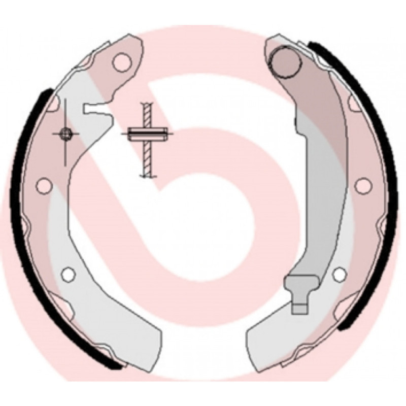BREMBO S 15 501 Sada brzdových čeľustí zadné pre Daewoo Tico