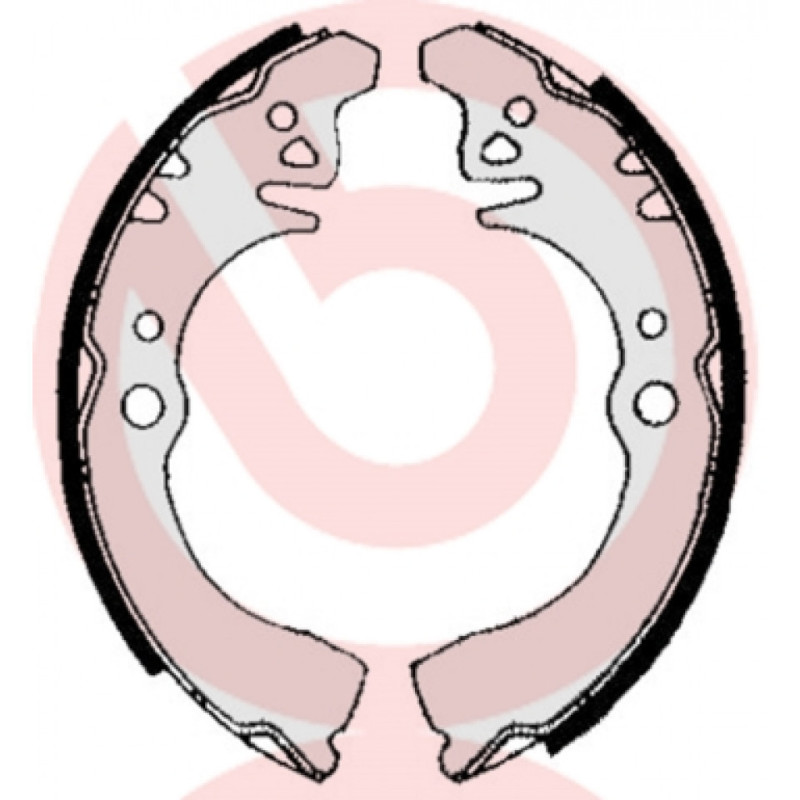 BREMBO S 16 507 Brake Shoe Set Rear for Daihatsu Charade