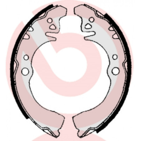 BREMBO S 16 507 Jeu de mâchoires de frein arrière pour Daihatsu Charade