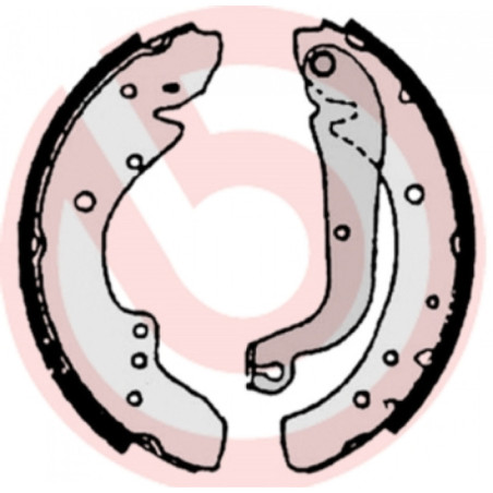 BREMBO S 23 505 Jeu de mâchoires de frein arrière pour Trafic Master Arena