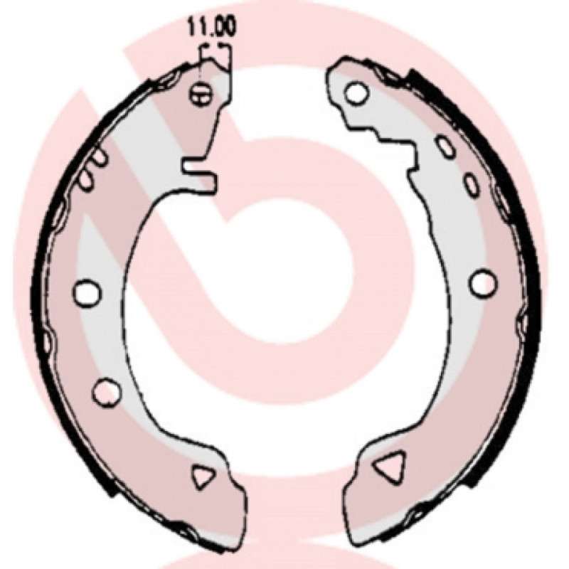BREMBO S 23 508 Sada brzdových čelistí zadní pro 33 Brava Bravo Marea 145 146
