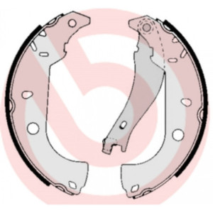 BREMBO S 23 511 Zestaw szczęk hamulcowych tył dla Tempra Fiorino Tipo Marea 145 146