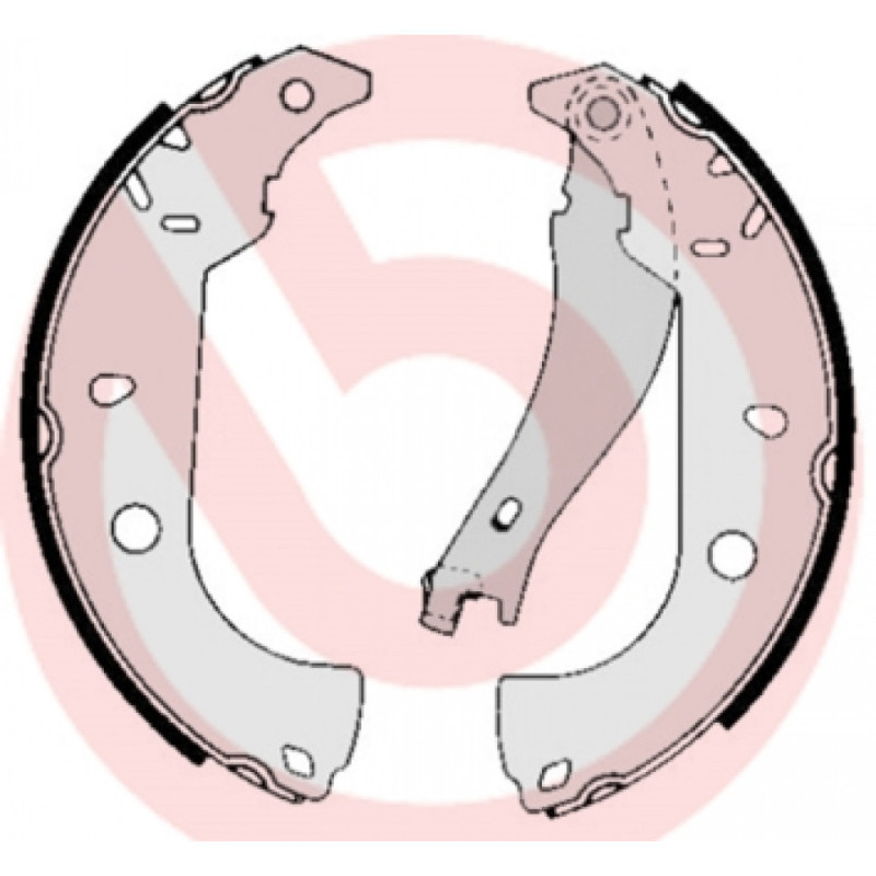 BREMBO S 23 511 Sada brzdových čeľustí zadné pre Tempra Fiorino Tipo Marea 145 146