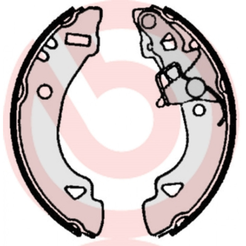 BREMBO S 23 512 Brake Shoe Set Rear for Fiat Uno Panda