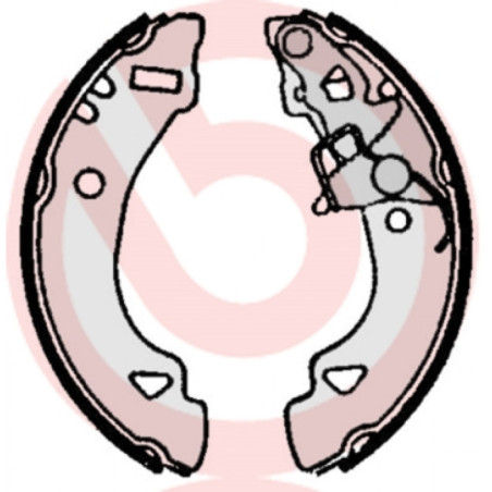 BREMBO S 23 512 Brake Shoe Set Rear for Fiat Uno Panda