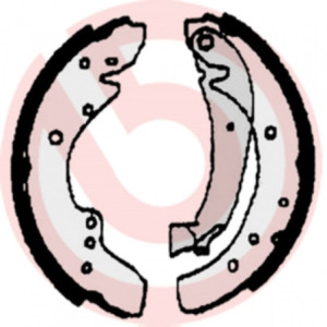 BREMBO S 23 515 Zestaw szczęk hamulcowych tył dla Ducato Boxer JUMPER