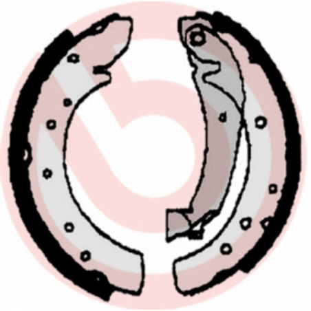 BREMBO S 23 516 Brake Shoe Set Rear for Ducato Boxer JUMPER JUMPY Scudo Expert ProAce