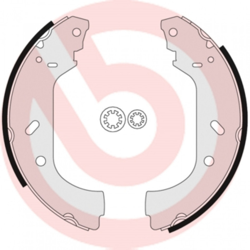 BREMBO S 23 517 Sada brzdových čelistí zadní pro Expert JUMPY Scudo Evasion 806 Ulysse Zeta