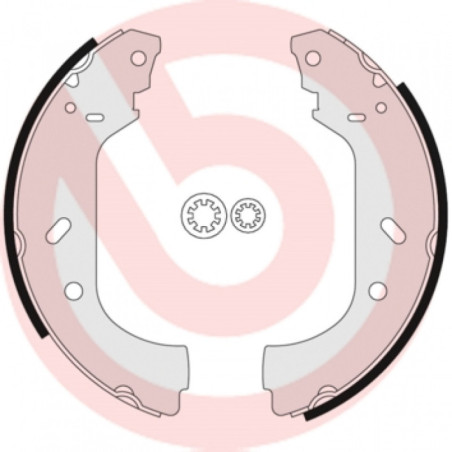 BREMBO S 23 517 Brake Shoe Set Rear for Expert JUMPY Scudo Evasion 806 Ulysse Zeta