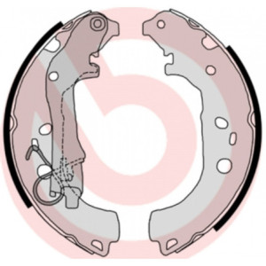 BREMBO S 23 518 Kit ganasce freno posteriore per Doblo Combo Musa Fiorino Idea Qubo CTS