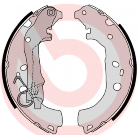 BREMBO S 23 518 Bremsbackensatz Hinten für Doblo Combo Musa Fiorino Idea Qubo CTS