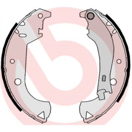 BREMBO S 23 524 Bremsbackensatz Hinten für Doblo CTS Strada