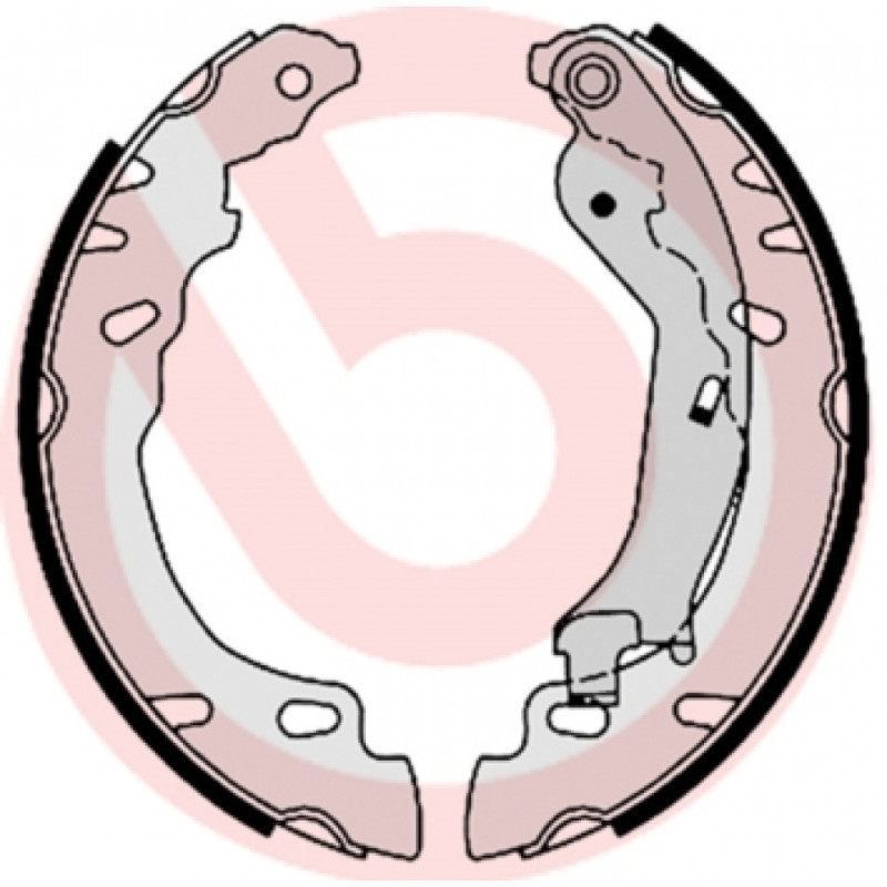 BREMBO S 23 529 Brake Shoe Set Rear for 500 Panda Ka 500L