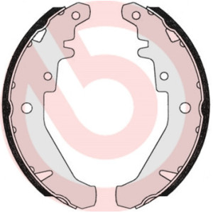 BREMBO S 23 548 Kit ganasce freno posteriore per Fiat Siena Palio