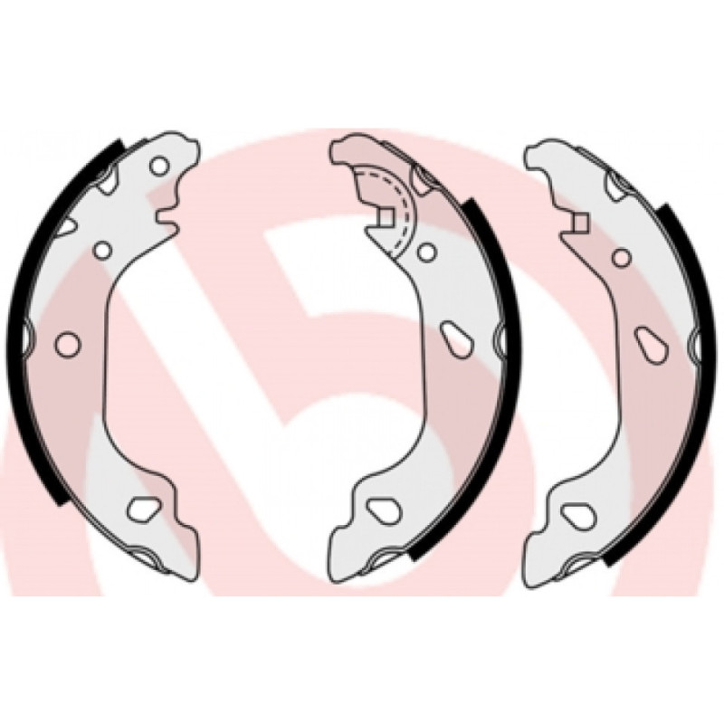 BREMBO S 23 551 Brake Shoe Set Rear for Fiat Punto