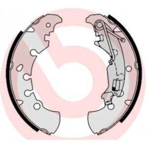 BREMBO S 23 555 Brake Shoe Set Rear for Punto Idea Musa Adam Qubo Corsa Panda