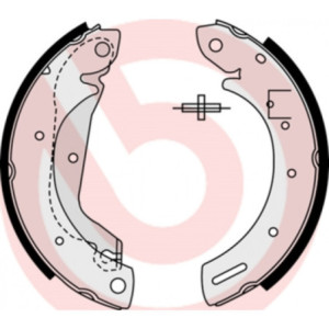 BREMBO S 23 577 Jeu de mâchoires de frein arrière pour Terrano Maverick Vanette