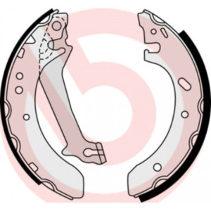 BREMBO S 23 578 Brake Shoe Set Rear for Ford Escort Fiesta