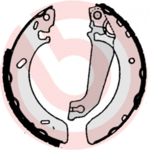 BREMBO S 24 520 Sada brzdových čelistí zadní pro Ford Escort Orion