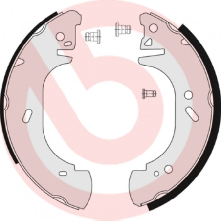 BREMBO S 24 522 Bremsbackensatz Hinten für Ford Transit