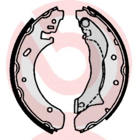 BREMBO S 24 524 Sada brzdových čeľustí zadné pre Ford Mondeo