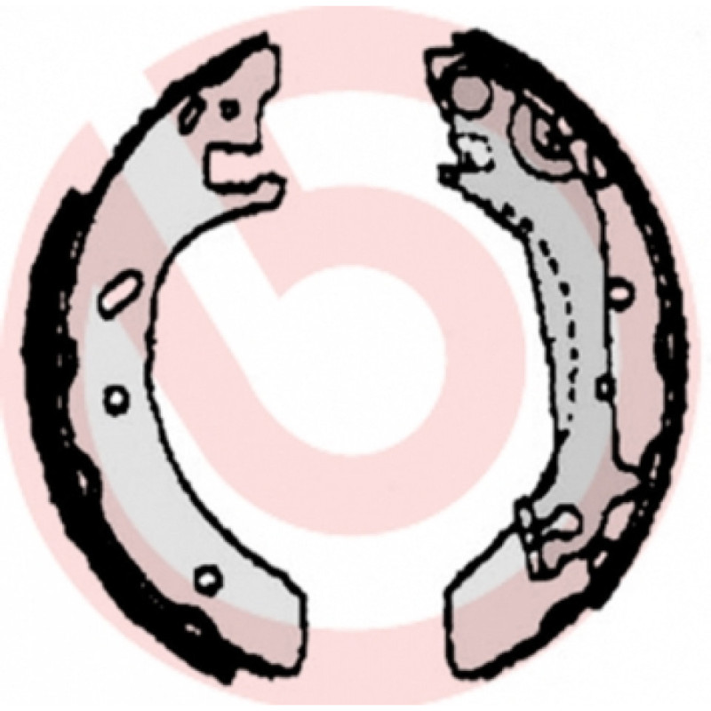 BREMBO S 24 525 Brake Shoe Set Rear for Ford Mondeo