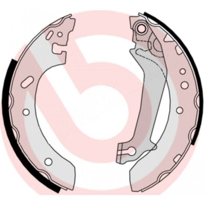 BREMBO S 24 526 Juego de zapatas de frenos trasero para Ford Fiesta