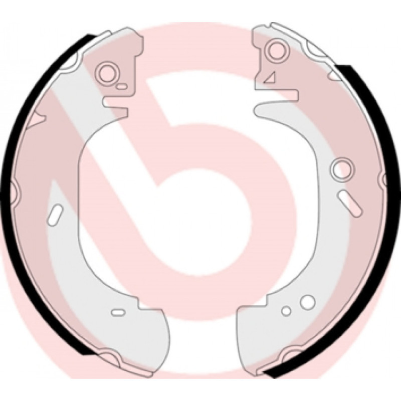 BREMBO S 24 528 Sada brzdových čeľustí zadné pre Ford Transit