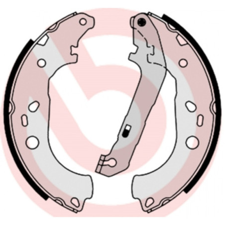 BREMBO S 24 534 Sada brzdových čeľustí zadné pre Focus 3