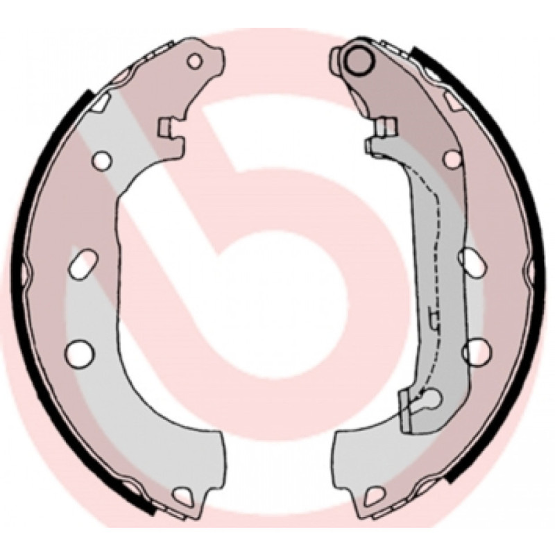 BREMBO S 24 539 Brake Shoe Set Rear for Ford Transit