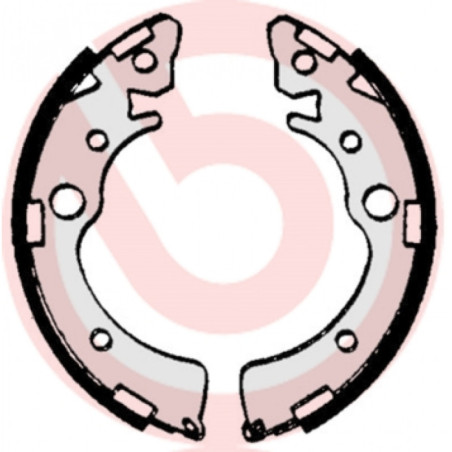 BREMBO S 28 509 Juego de zapatas de frenos trasero para Honda Civic