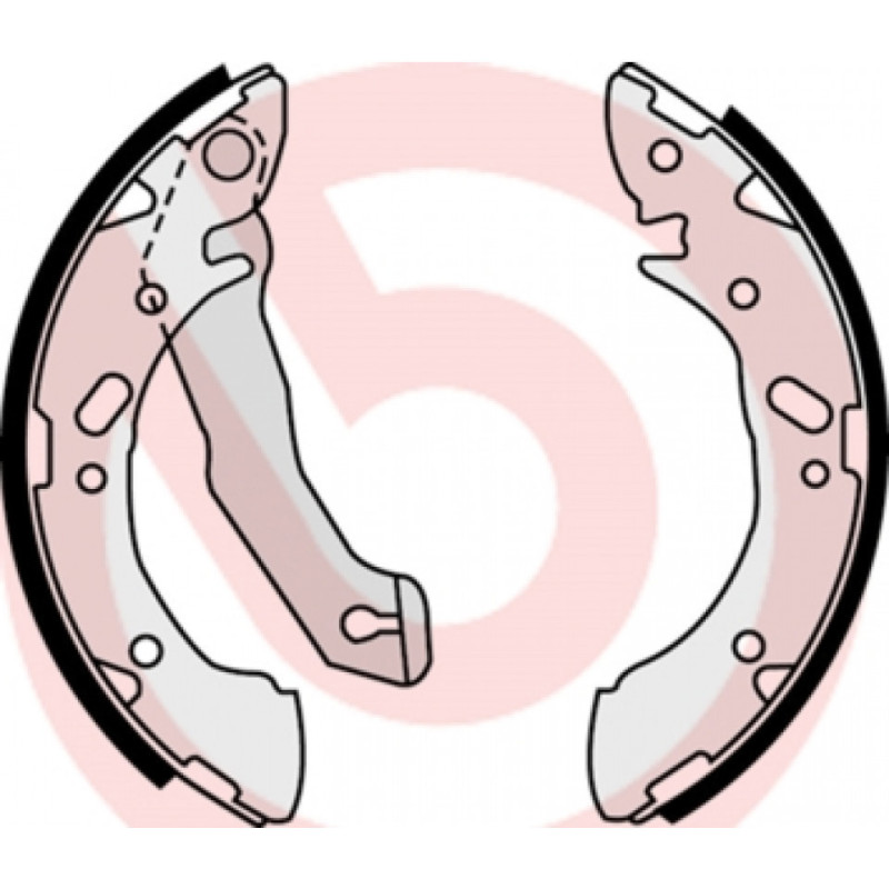 BREMBO S 30 503 Sada brzdových čeľustí zadné pre Hyundai Accent Pony / Excel