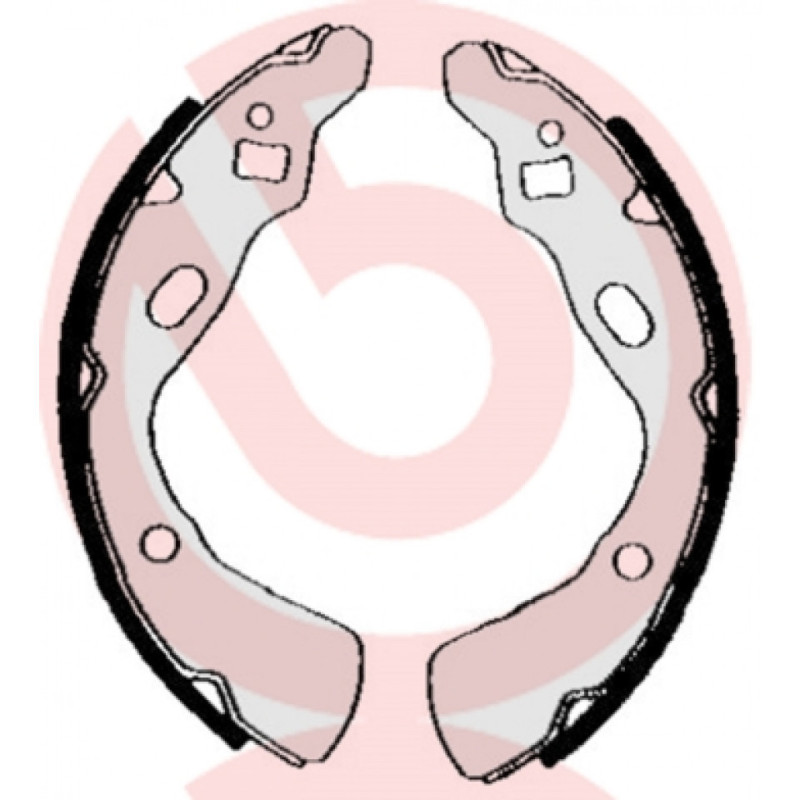 BREMBO S 30 507 Juego de zapatas de frenos trasero para Pride 121