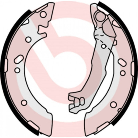 BREMBO S 30 510 Juego de zapatas de frenos trasero para Hyundai Atos