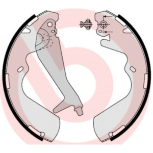 BREMBO S 30 514 Juego de zapatas de frenos trasero para H-1 Terracan Galloper Porter