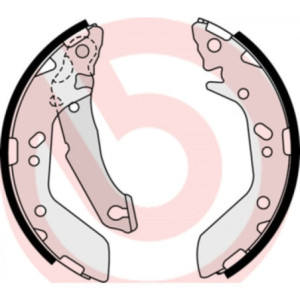 BREMBO S 30 517 Juego de zapatas de frenos trasero para Hyundai Accent