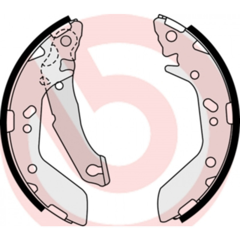 BREMBO S 30 517 Sada brzdových čelistí zadní pro Hyundai Accent