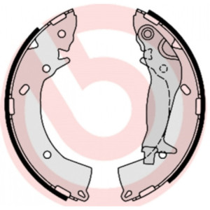 BREMBO S 30 519 Brake Shoe Set Rear for Getz Rio Stonic i20 Bayon Elantra Accent