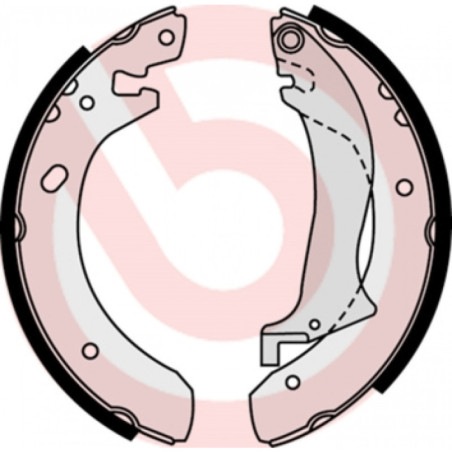 BREMBO S 44 504 Bremsbackensatz Hinten für Land Rover Freelander